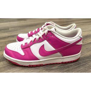 Nike Dunk Low (GS) Shoes Youth Size 7Y Pink White Laser Sneakers